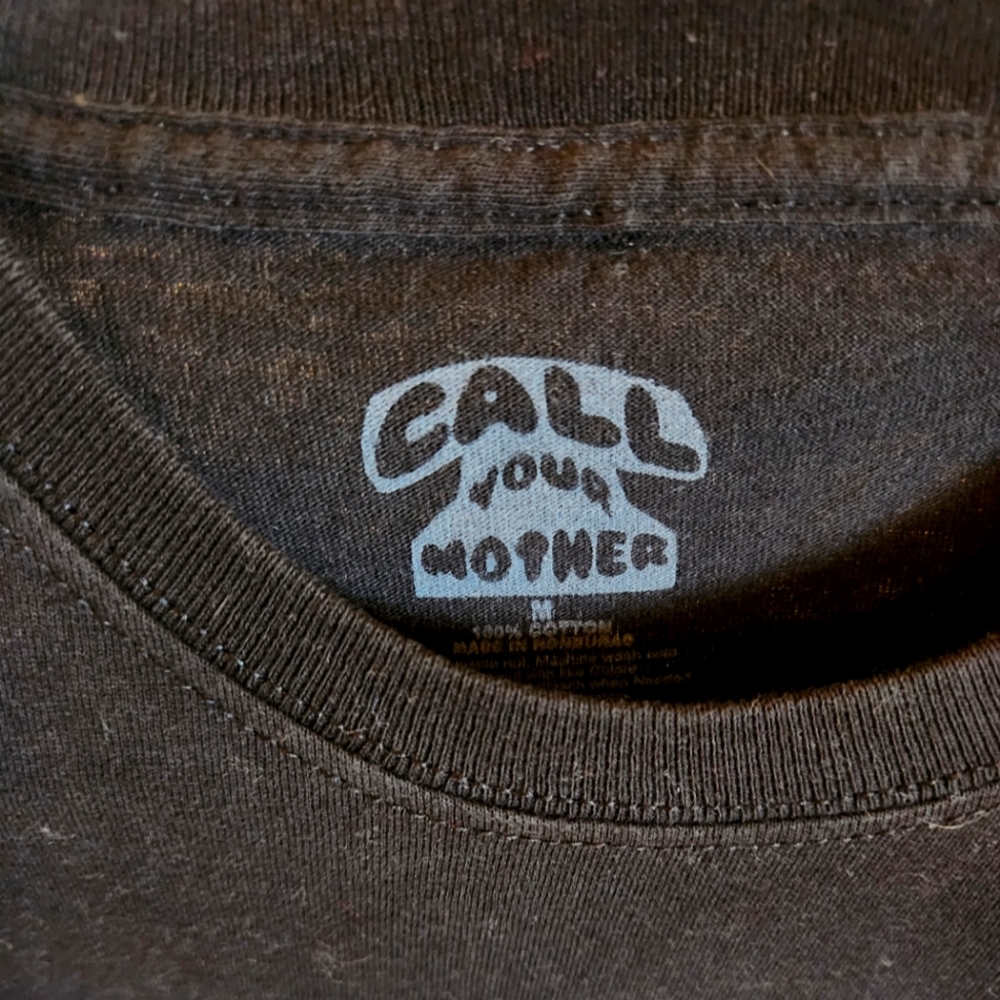 Call Your Mother Black  Skeleton GoodVibes Graphic Tee size Medium